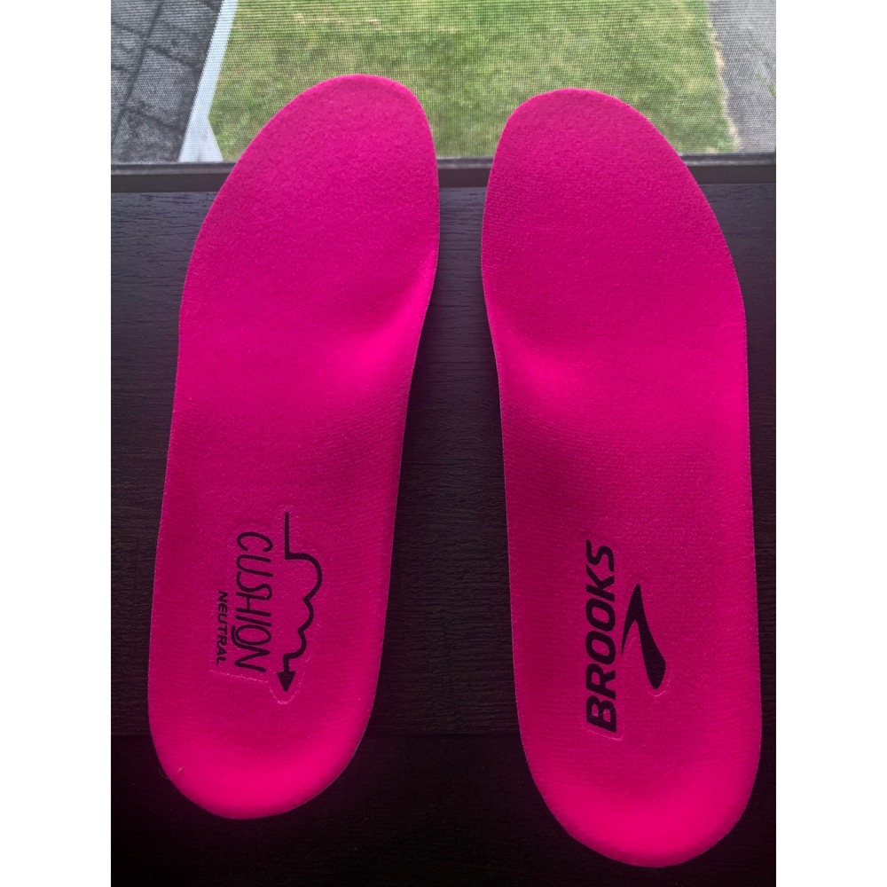 Brooks Cushion Neutral Sneaker Insoles Hot Pink Women's Size 7 BP-104 NEW